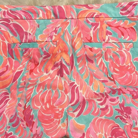 LILLY PULITZER “POOLSIDE BLUE LOVEBIRDS” KELLY SKINNY ANKLE PANTS - Picture 9 of 11